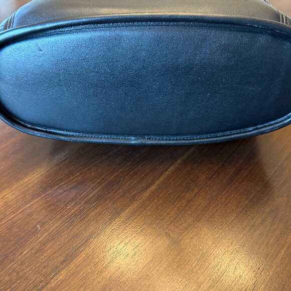 Vintage Coach 9060 Slim Duffle Sac Leather Adjustable Strap Black - Picture 7 of 16